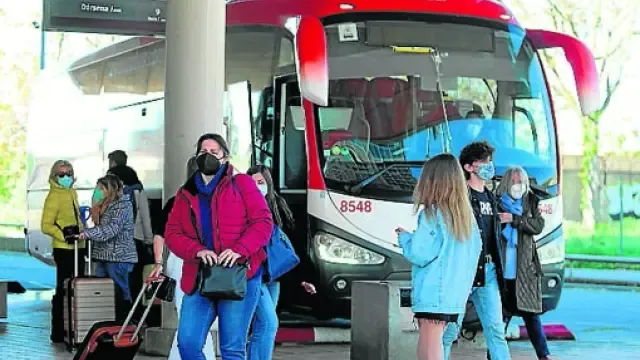 Imagen de la Estación de Autobuses de Huesca.