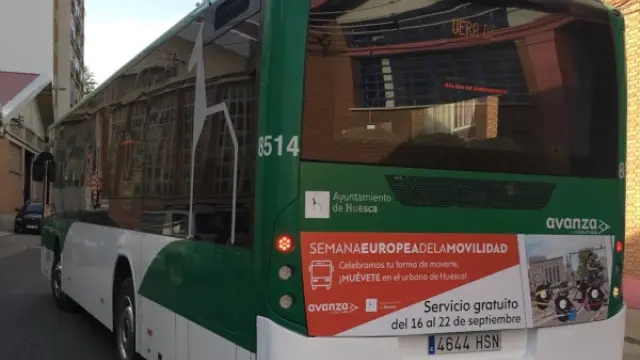 Trasporte urbano colectivo en Huesca