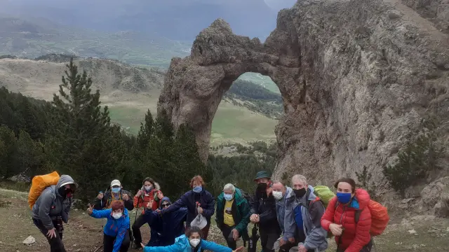 El grupo de Turismo por el Alto Aragón de Peña Guara realizó una actividad prevista desde hace meses.