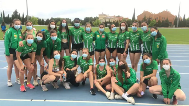 Equipo femenino de Intec-Zoiti que compitió en Albacete a gran nivel.