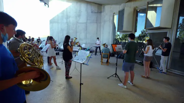 La banda de música de Huesca no está de acuerdo con la decisión del ayuntamiento