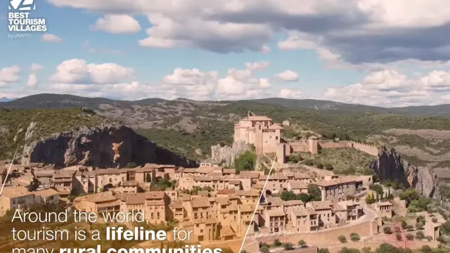 Alquézar y Aínsa aparecen en el vídeo de la Organización Mundial del Turismo