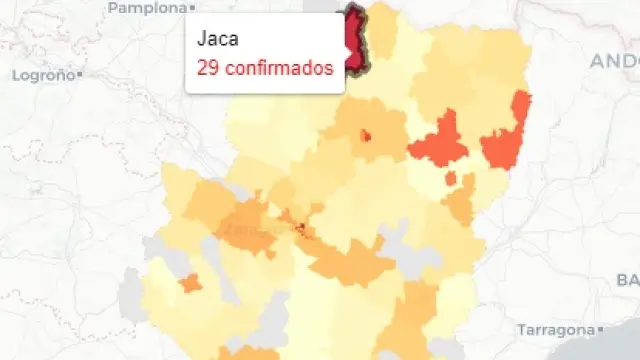 Los casos de covid en la provincia de Huesca se encuentran disparados.