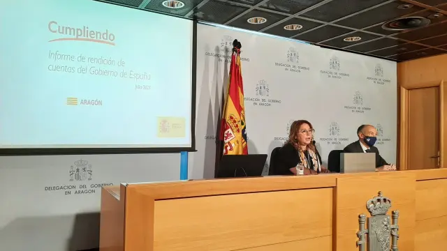 Rosa Serrano ha presentado: La Moncloa. Rendición de cuentas 2020. Informe 'Cumpliendo'.