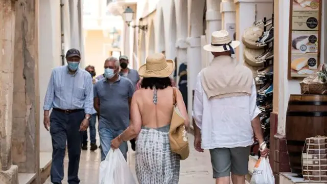 Turistas en Menorca