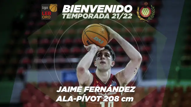 Jaime Fernández, nuevo jugador del Levitec Huesca.