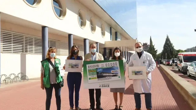 La Once ha presentado este jueves el cupón dedicado al Hospital Universitario San Jorge.