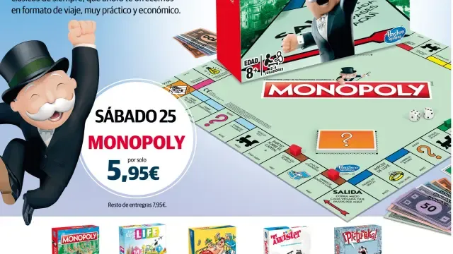 El juego del Monopoly será la primera entrega de la colección.