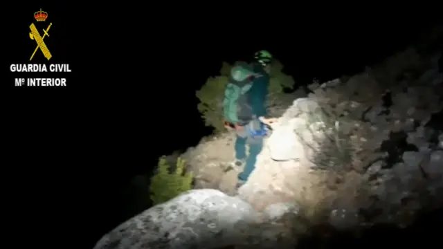 Captura de pantalla del vídeo remitido por la Guardia Civil.