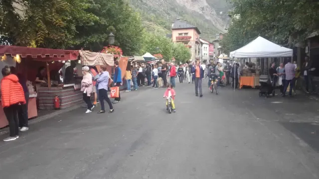 Feria de la ganadería del Pilar de Benasque celebrada en 2019.