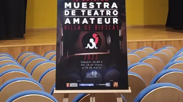 Cartel de la IX Muestra de Teatro Amateur ‘Villa de Biescas