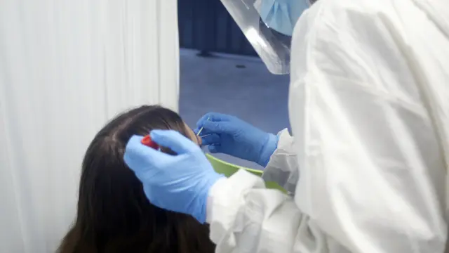 PCR hecha esta semana en Los Olivos, donde el jueves se practicaron más de 300, el número más alto de la pandemia.