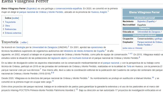 Elena Villagrasa Ferrer tiene ya su espacio en Wikipedia gracias a la Comunidad Aspasia.