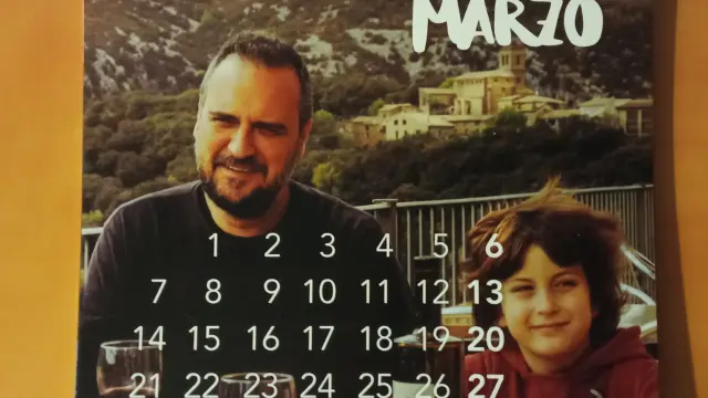 Imagen que ilustra el mes de marzo del calendario editado por la comarca del Somontano.