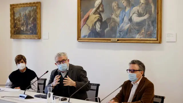 Miguel Falomir Faus (centro), director del Museo del Prado, presentó la programación.
