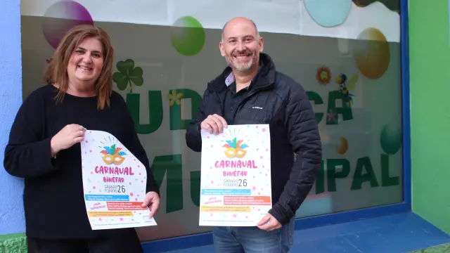 El Ayuntamiento de Binéfar ha presentado el cartel del carnaval infantil.