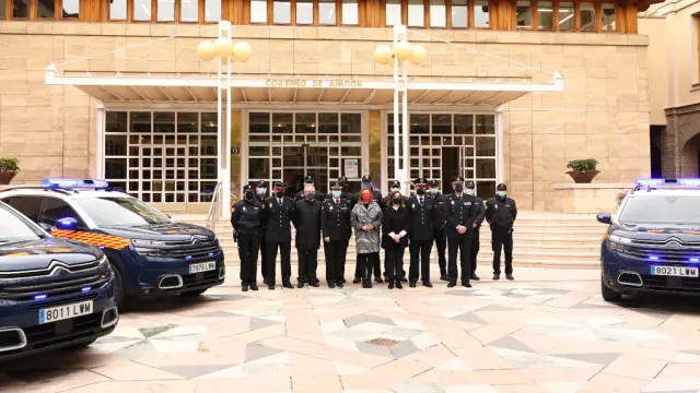Presentación de los nuevos vehículos de la Unidad Adscrita de la Policía.