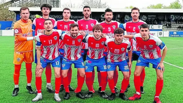 Alineación del Atlético Monzón en Utebo.