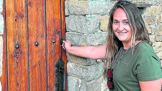 Mariajo Lorente disfruta de su trabajo como guía turística.