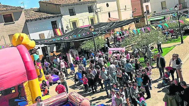 Ambiente en las fiestas de Tierz celebradas en el año 2019, antes de la pandemia.