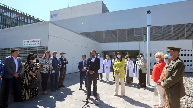 Imagen durante el acto en el que el centro de salud de Los Olivos cambia su nombre por Fidel Pagés
