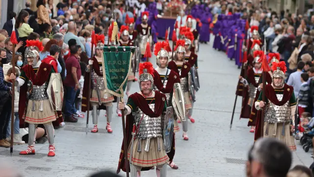 Procesión del Santo Entierro del pasado Viernes Santo. Casi 2.500 personas pasaron por la Oficina de Turismo en Semana Santa.