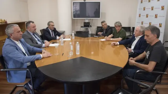 Reunión de los presidentes de las Diputaciones de León y Huesca.