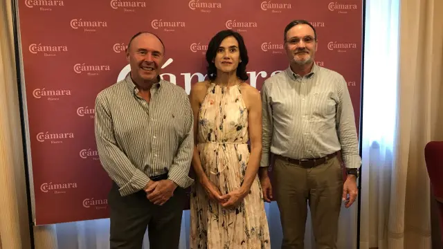 José María Vilas, Celia Elfau y Pedro Salas, este jueves antes de la presentación del programa.