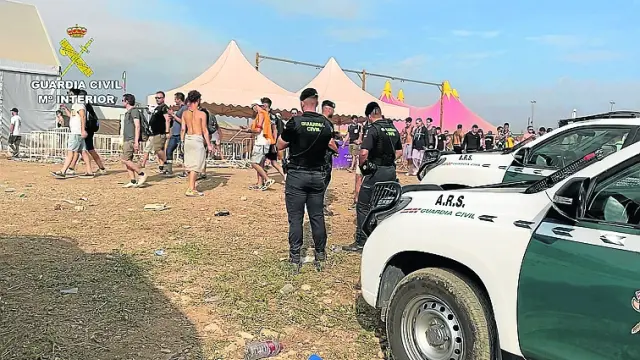 El dispositivo de seguridad en el Monegros Desert Festival se extendió desde las 8 horas del sábado a las 20 del domingo.