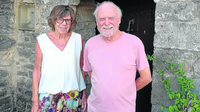 Elaine y Philip Rawe en Guaso.