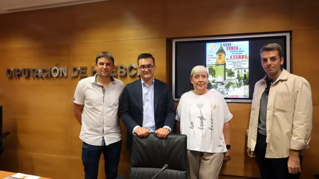 Antonio Biescas, Roque Vicente, Marisa Latorre y Marcos Sierra.