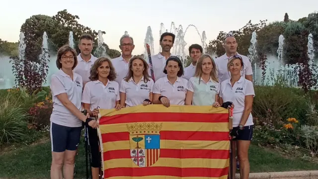 Miembros de la Selección Aragonesa que disputará el campeonato en Pontevedra.