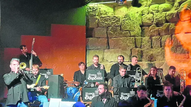 La Huesca Big Band actuó ayer en la Sala Genius.