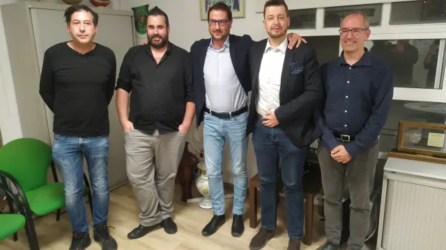 Roberto Gil, Alberto Carbonell, Fernando Lascorz, Antonio Orús y Fernando Avellanas.