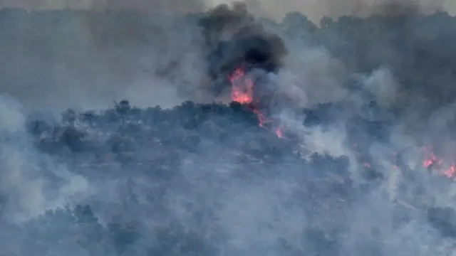 Incendio en Torres del Obispo.