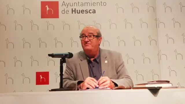 Rueda de prensa de la Comisión de Hacienda del Ayuntamiento de Huesca