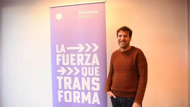 Guillermo Boix es el candidato de Podemos a la alcaldía de Huesca