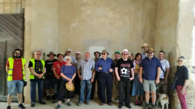 Grupo Orwell durante su visita al Monasterio de La Cartuja de las Fuentes.