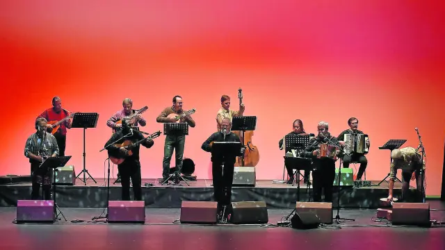 La Ronda de Boltaña, durante un concierto celebrado en Huesca.
