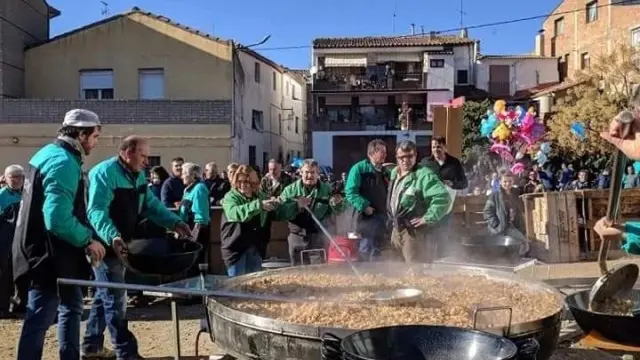 Uno de los momentos de celebración de la última Festa del Tossino celebrada en el año 2020.