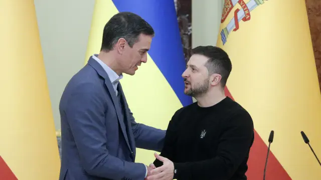 Pedro Sánchez transmitió todo el apoyo de nuestro país a Volodimir Zelenski durante su visita a Kiev.