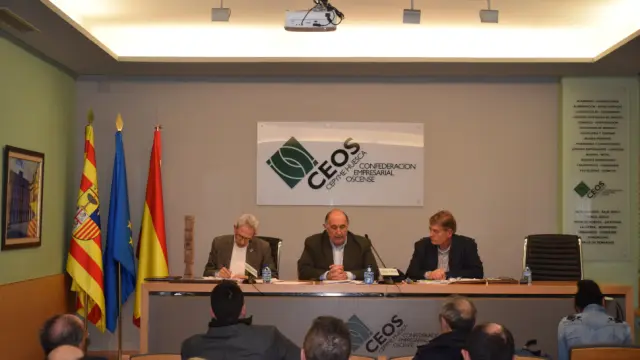 Responsables de CEOE-CEPYME Huesca.