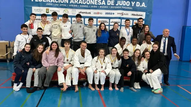 Juniors de Judo Huesca y Judo Binéfar en la Copa de España