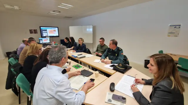 Foto de una de las reuniones de seguimiento y evaluación de las medidas de prevención.