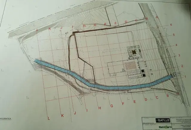 Plano del proyecto de Semillas Batlle en Torrente de Cinca.