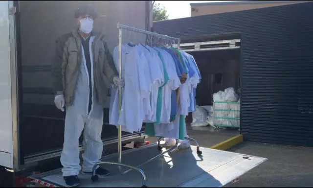 Su servicio de lavandería ha estado a pleno rendimiento durante la pandemia.