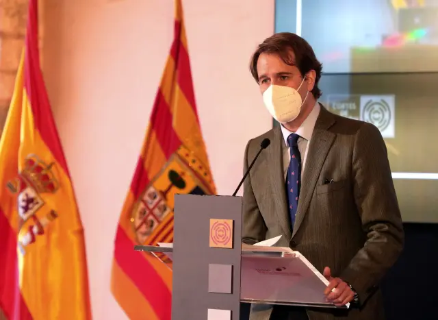 Manuel Giménez Larraz durante su intervención este jueves.