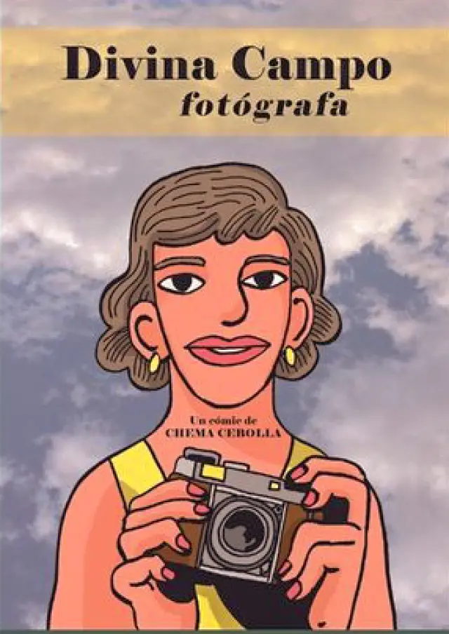 Divina Campo, fotógrafa, cómic de Chema Cebolla