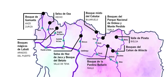 Mapa del recorrido.