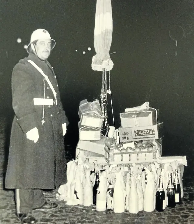 Benedicto Gállego, en Navidad, en 1961.